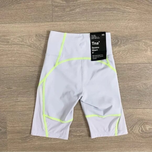 Tna Aritzia Sereno Biker Shorts High Rise Waist Pale Violet Purple Size XS - Picture 14 of 16